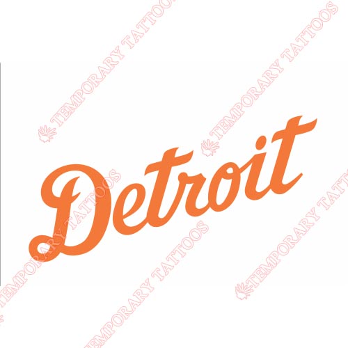 Detroit Tigers Customize Temporary Tattoos Stickers NO.1584